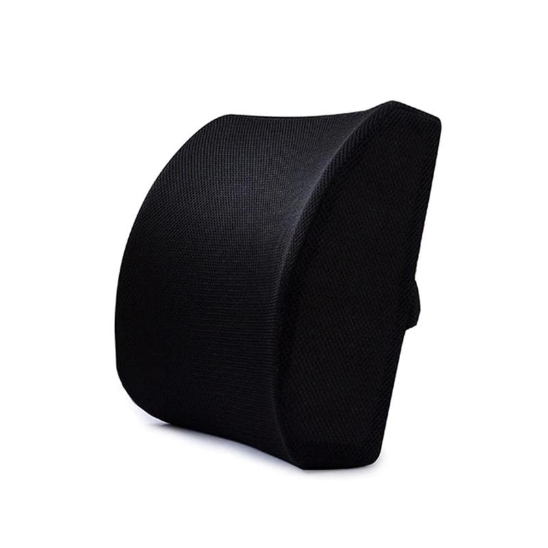 Car Lumbar Support Cushion 3-Color Breathable Memory Foam Lumbar Pillow Is For Car Office Chair Lumbar Support To Relieve Ppain