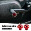 Mirror Hole Cover Cap, Aluminum Colored Mirror Hole Cover Cap, Aluminum Screws for Motorcycle