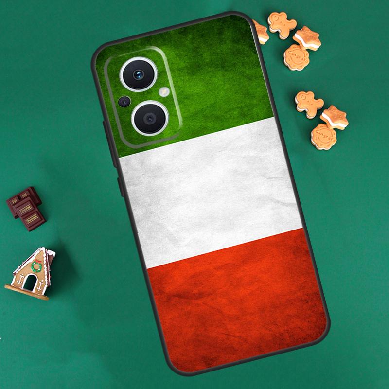 Italy Flag Case For OPPO Reno 8 7 Lite 14 13 12 11 F 10 Pro 8T Cover For OPPO Find X8 X6 X5 X9 Pro Coque