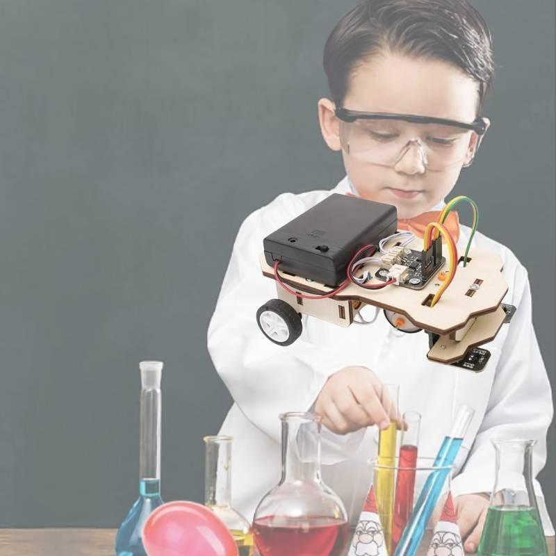 Kids Diy Tracing Car Educational Wooden Toy Set For Stem Science Learning Material