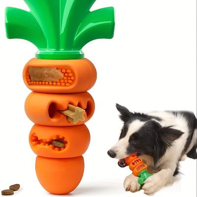 Brinquedo de Roer para Cães em Forma de Cenoura Ideal para Roedores Super Ativos