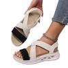 Women's Plus Size Casual Open Toe Sandals with Crisscross Straps Comfortable Slip On Lightweight Summer Footwear