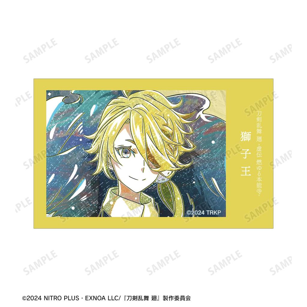 Anime Ranbu Kai Kyoden Burning Shishioh Touken Ranbu Kai Kyoden Burning Honnoji Ani Art 2nd Edition Illustration Card Set of 2 "Touken Honnoji"