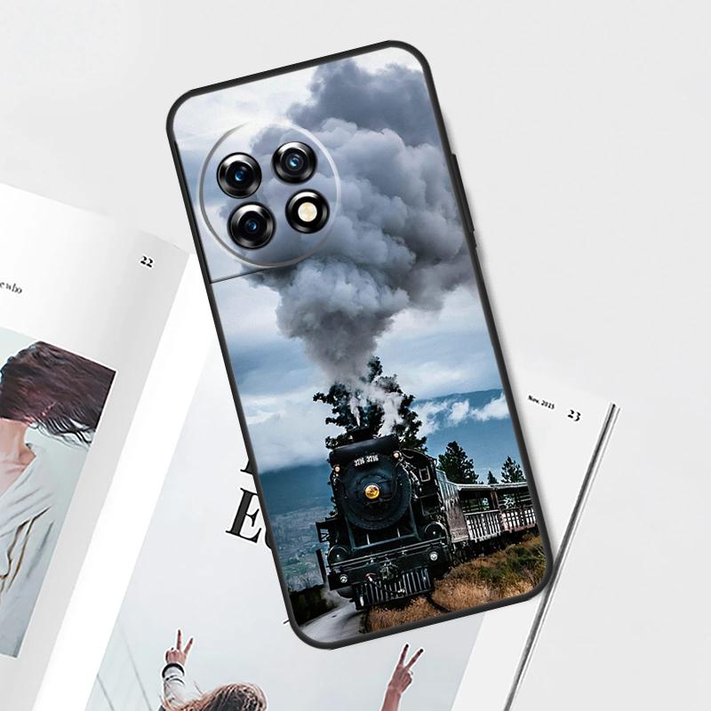 Train Steam Engine Case For OnePlus Nord 5 CE 2 3 4 Lite N20 N30 OnePlus 13T 13R 12R 9 10 Pro 11 12 13 15 Cover