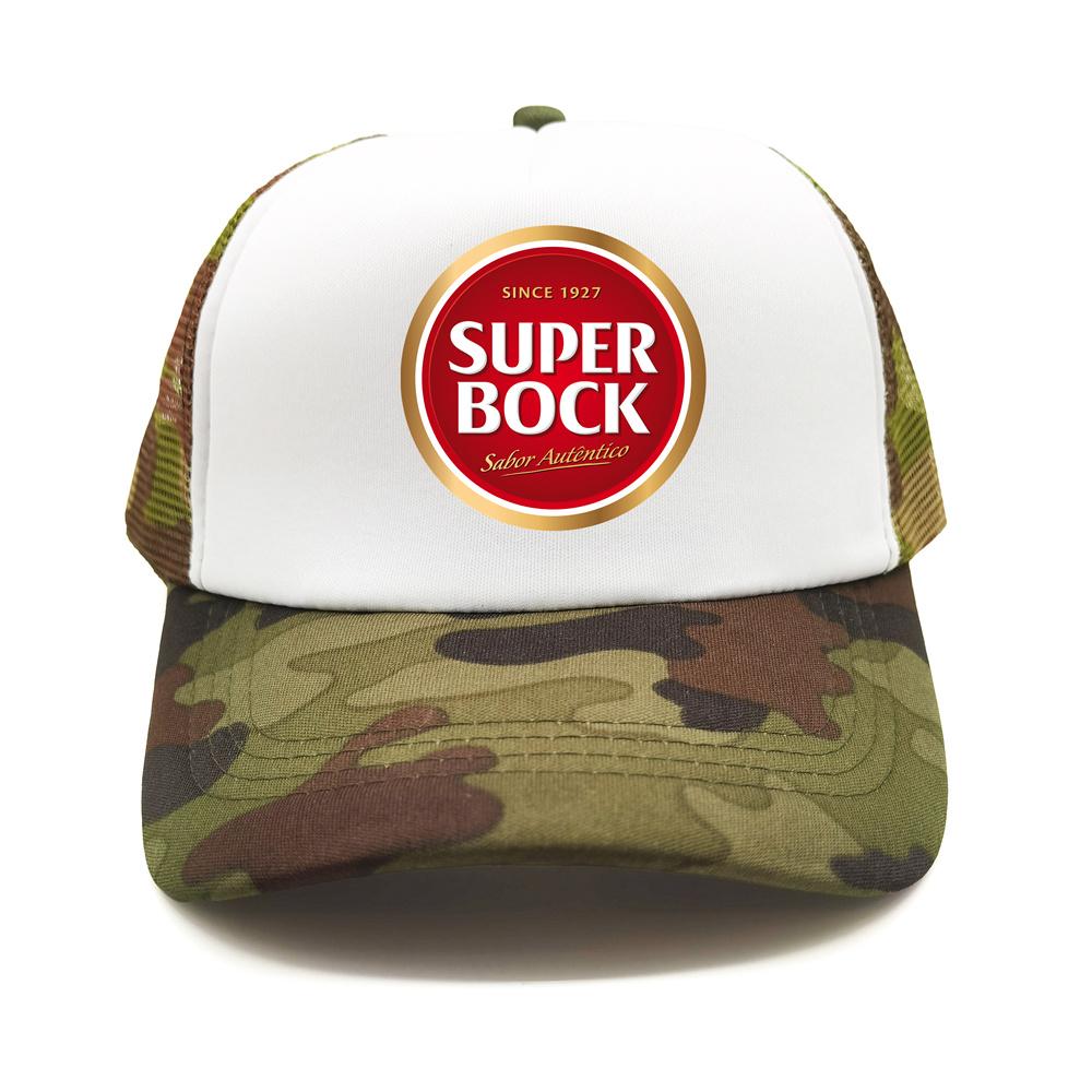 Berretto Trucker Super Bock Unisex Cappello Divertente Cappellino da Baseball Fresco Estivo Cappellini Unisex a Rete