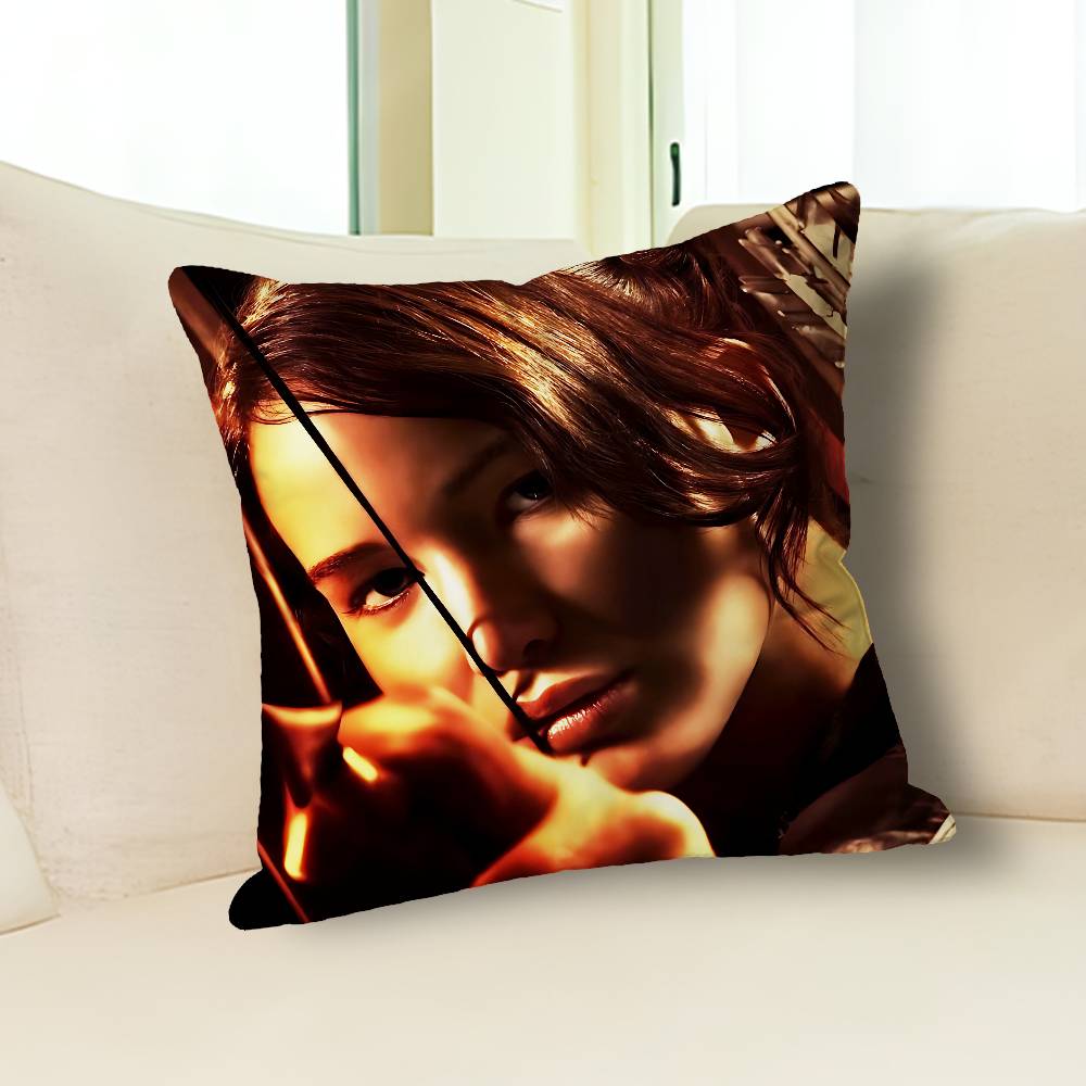The H-Hunger G-Games-S Various Sizes Square Pillow Case For Car Home Bedchamber Decor Custom Valentine gift