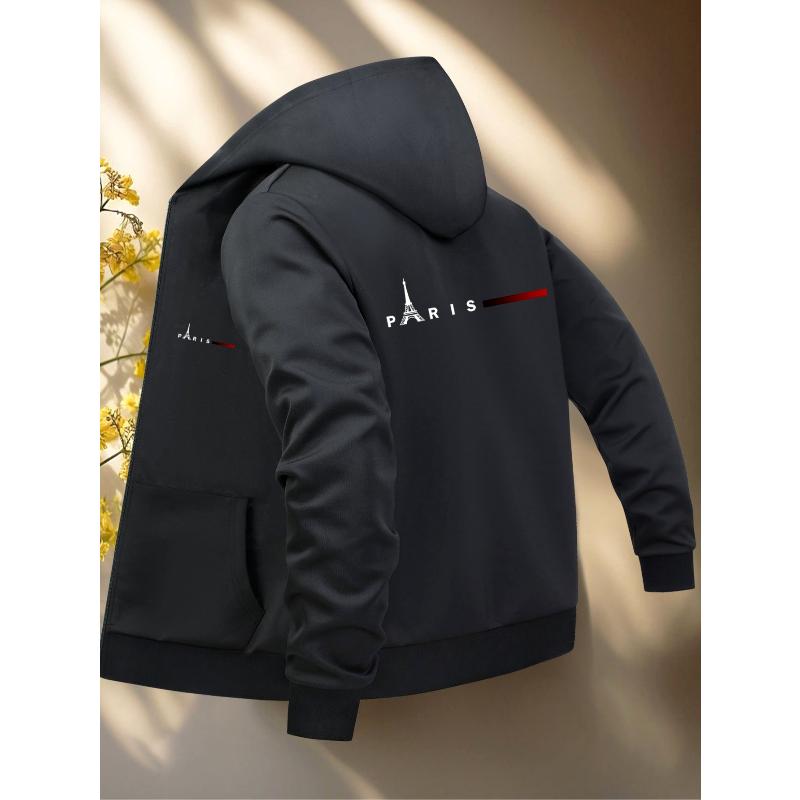 Men s Heavyweight Polyester Hooded Coat Warm Insulated Winter Jacket XXL чёрный