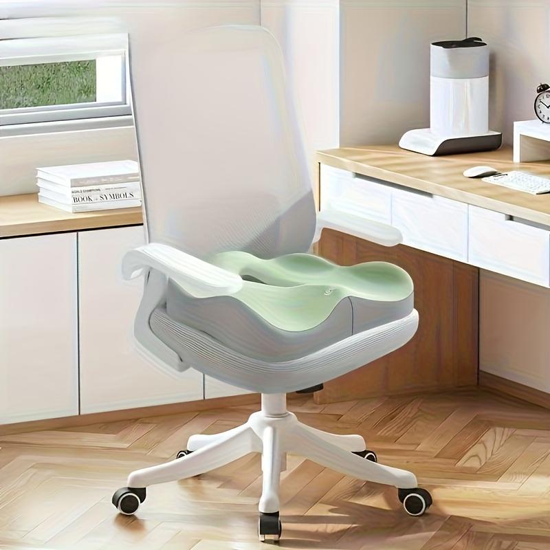 Ergonomisches Memory-Schaum-Sitzkissen für Bürostuhl und Auto Druckentlastung Lendenwirbelstütze Waschbarer Bezug