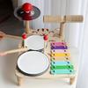 Kids Wooden Music Percussion Instrument Toys Set Musical Drum Wooden Music Kit Baby Sensory Kids Drum byZhimei Woodplay gifts