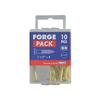 Forgefix Wood Screws, Slotted, Csk, Brass