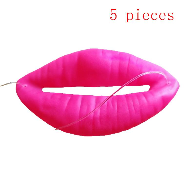 Realistic Red Lips Sausage Joke Prop for Funny Party Cosplay Halloween Gag Thick Novelty Accessory for Photo Booth