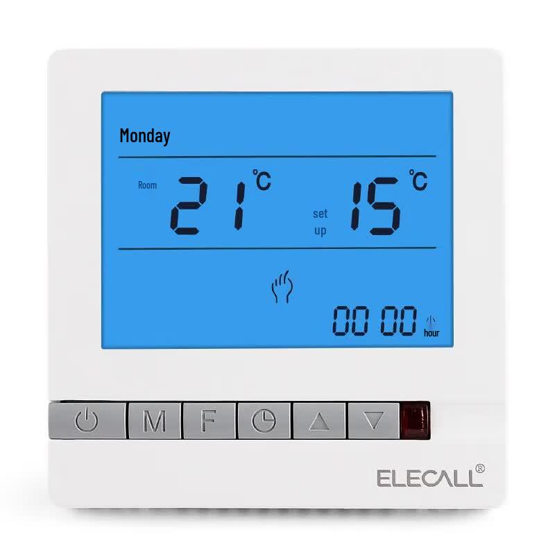 ELECALL Floor Heating Thermostat Control Panel Water Heating EK8805H White
