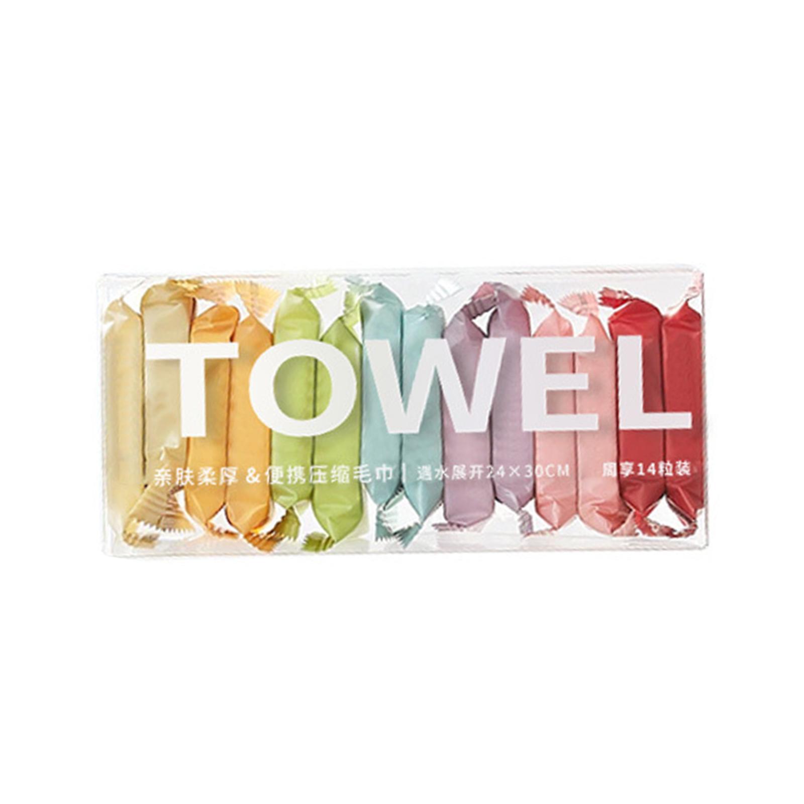 14pcs Disposable Face Towel Nonwoven Compressed Disposable Towel Tablet Cloth Wipes Tissue Hotel Makeup Cleaning Tool 1