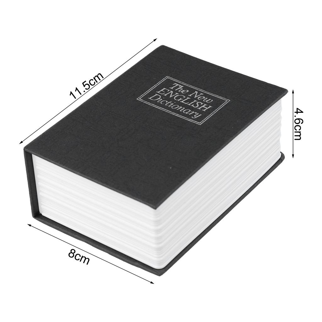 Combination Lock Secret Book Safe Box for Secure Jewelry and Key Storage Discreet Home and Office Privacy Container Compact Size
