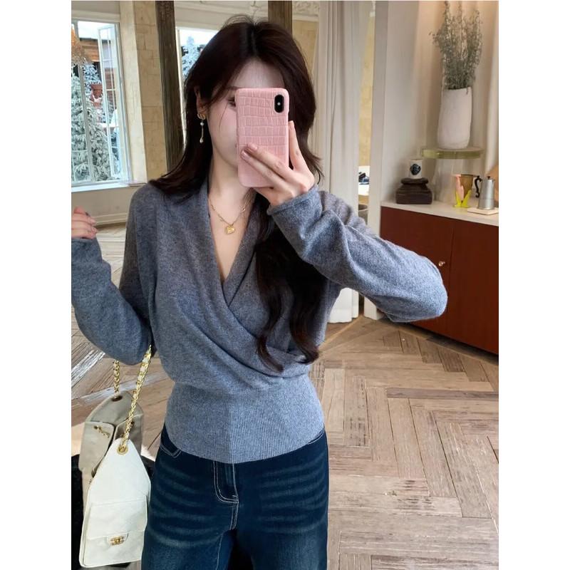 Women s Plus Size V-Neck Knit Sweater 2XL