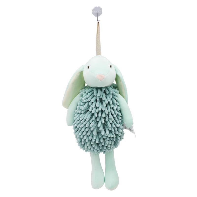 Chenille Cartoon Bunny Hand Towel Puppet - Creative Rabbit Plush Toy