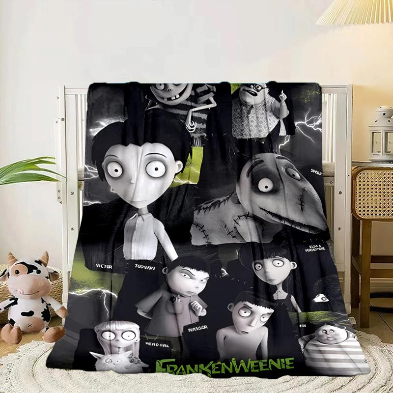 

Wednes-day Gothic Blanket Flannel Blanket for bed, sofa, Camping, Hiking, Picnic Essentials, gift for family Fan gifts 75x90cm