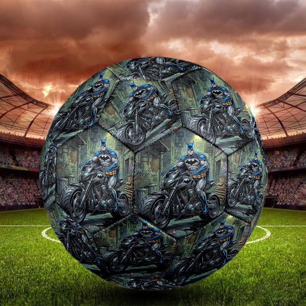 Superheroes Print Size 5 Soccer Ball, Standard Match Football for Sports Game and Team Practice, Ideal Gift for Soccer Fans