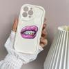 LZ20 Lips kiss design Clear Soft Wave Phone Cases for iPhone 15 13 Pro Max 12 mini 14 8 Plus XS Max XR 6 Protection Back Cover
