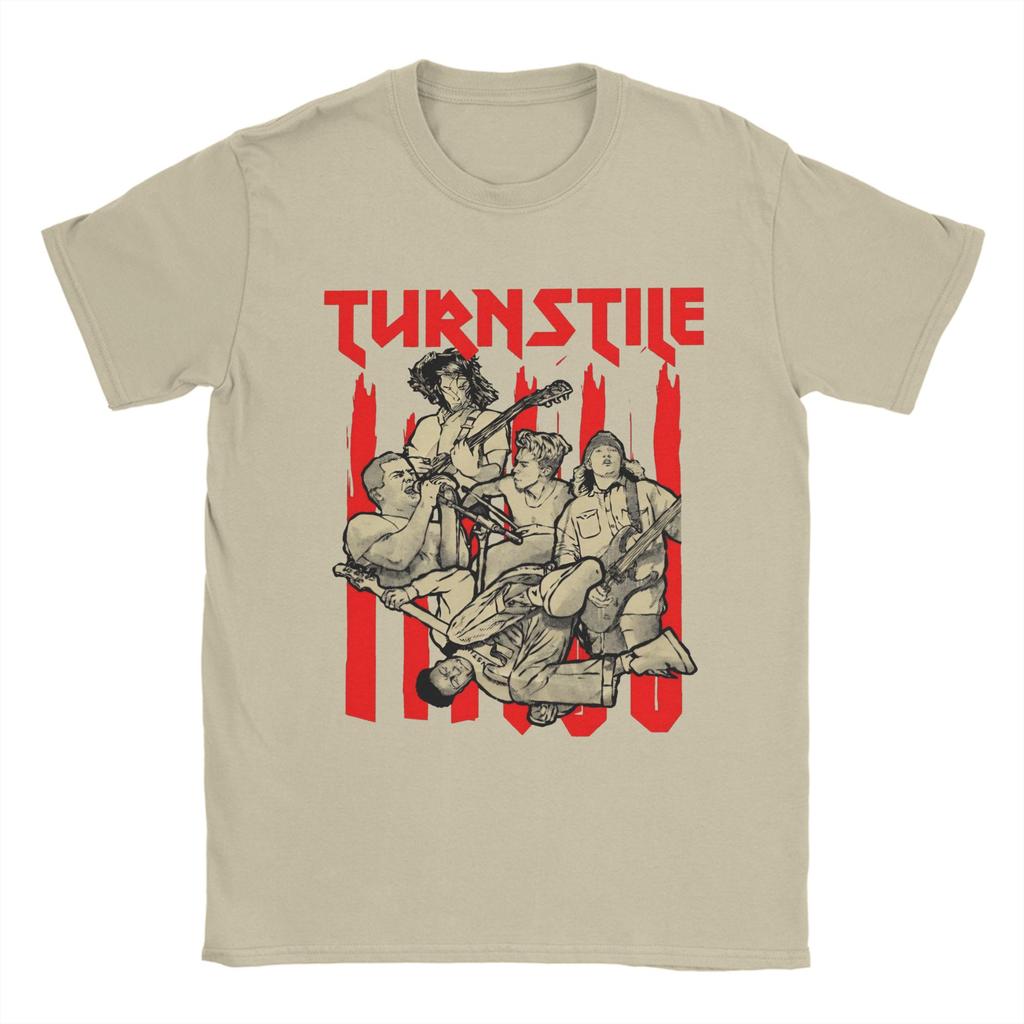 Turnstile TShirt Summer Cotton T Shirts For Unisex Trendy Cool Printed Tshirt Short Sleeves Vintage Top Tees