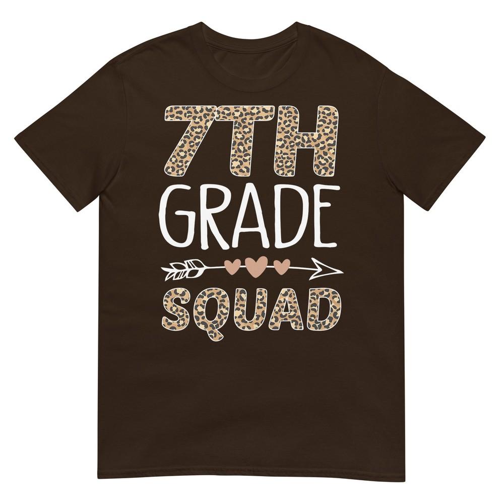7th Grade Squad Leopard Teacher Student TShirt
