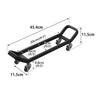 Yamazaki Dumbbell Rack with Tower 20kg Load Suitable for Under Sofa or Dumbbell Item Number 10951 Casters, Black, W45.4×D11.5×H11.5cm, Series,