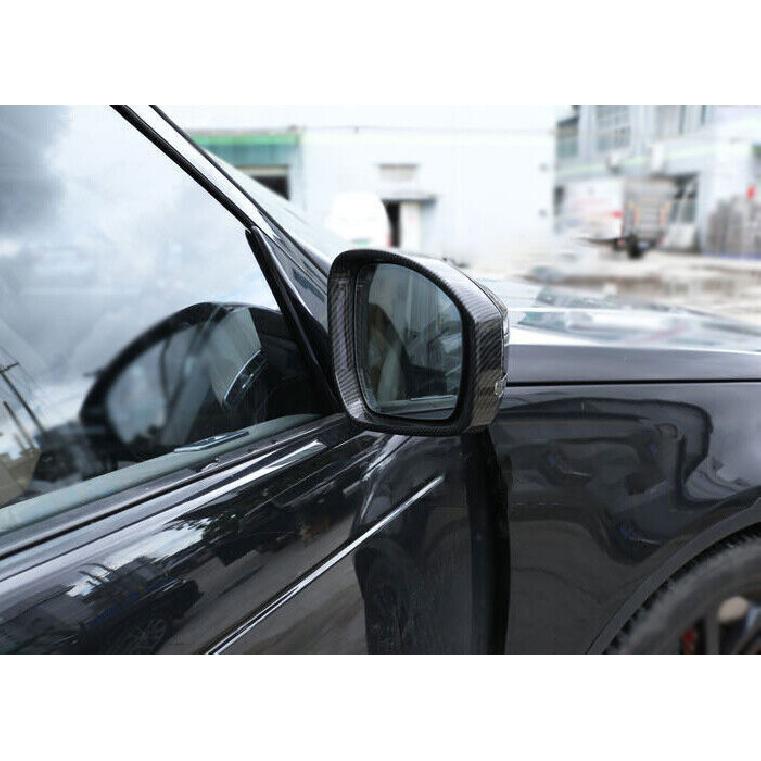 For Range Rover Sport 14-22 Carbon Fiber Rear View Side Door Mirror Strip Cover