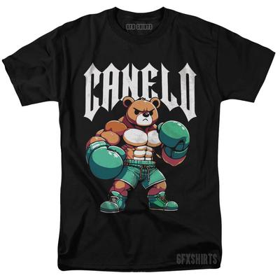 Canelo Alvarez T-shirt Vechtende Beer Oso Boksen Grafisch ontwerp T-shirt Unisex T-shirt