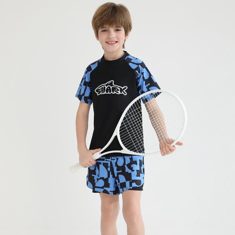 

2025 Boys Teen Swimwear Training Set: Split Design for Kids & Teens 160 (Adult M)