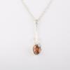 Rare Orange Copper Turquoise Gemstone 925 Sterling Silver Jewelry Pendant 1.79" PP-60-42