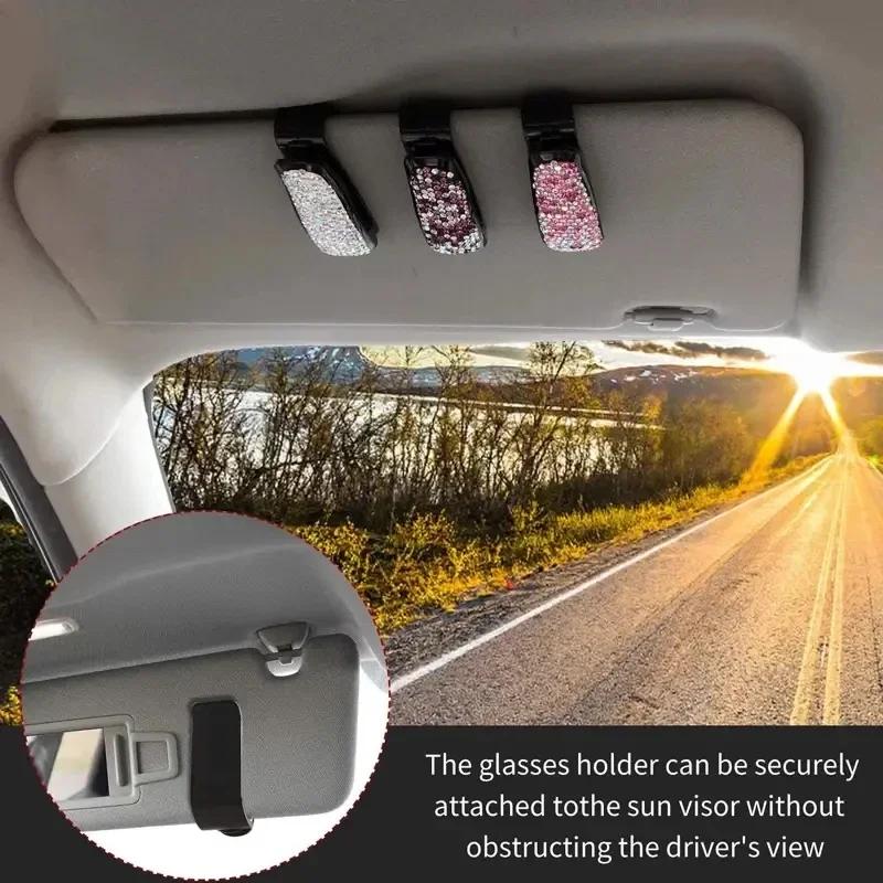 Universal Car Glasses Case Auto Sun Visor Glasses Holder Sunglasses Clip Card Ticket Holder Pen Case Clip Box Accessories