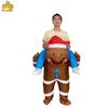 New Style Gingerbread Man Inflatable Costume for Christmas Parties and Stage Props