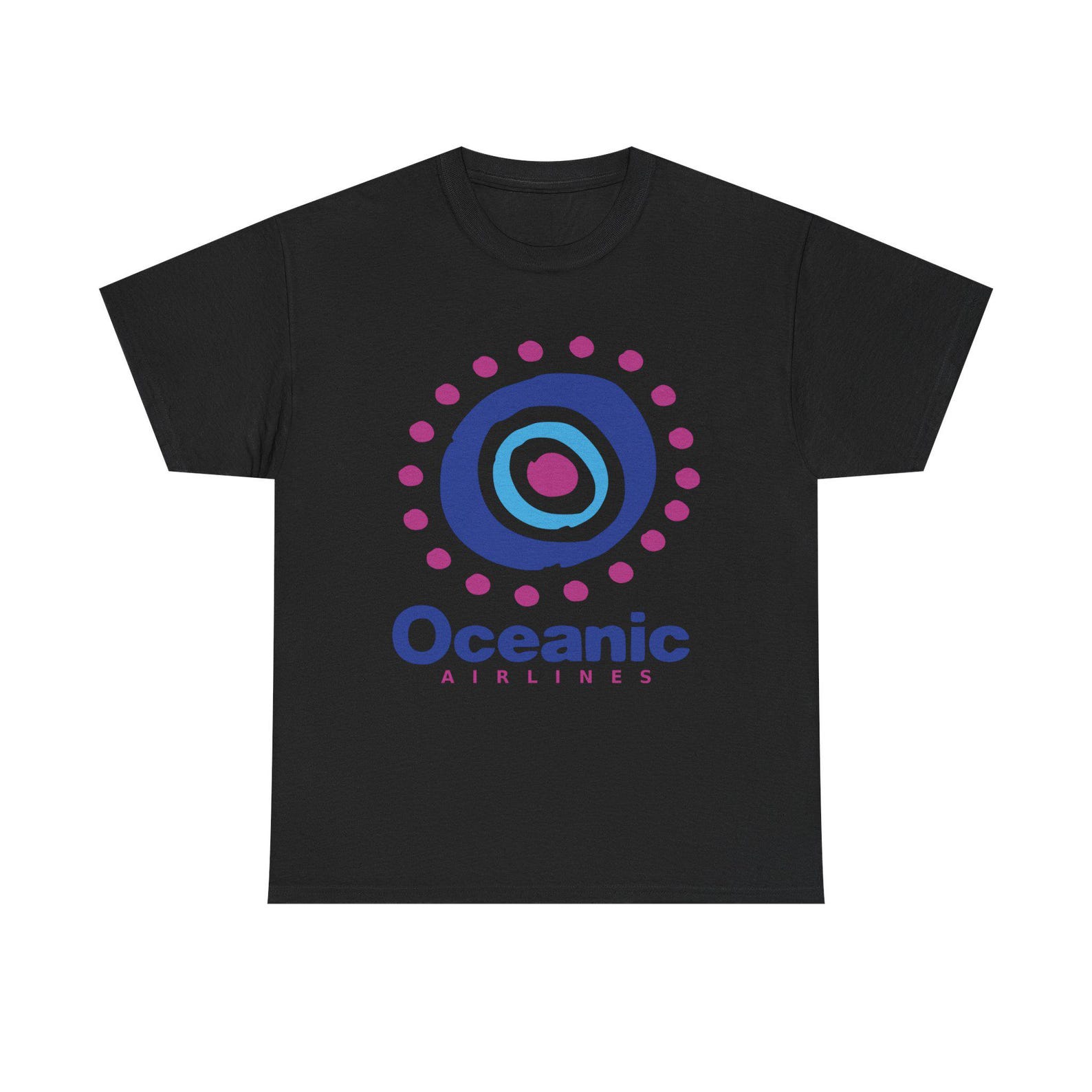Oceanic Airlines Lost TV Show Series White Black Tee T-Shirt Size S to 5XL 2XL
