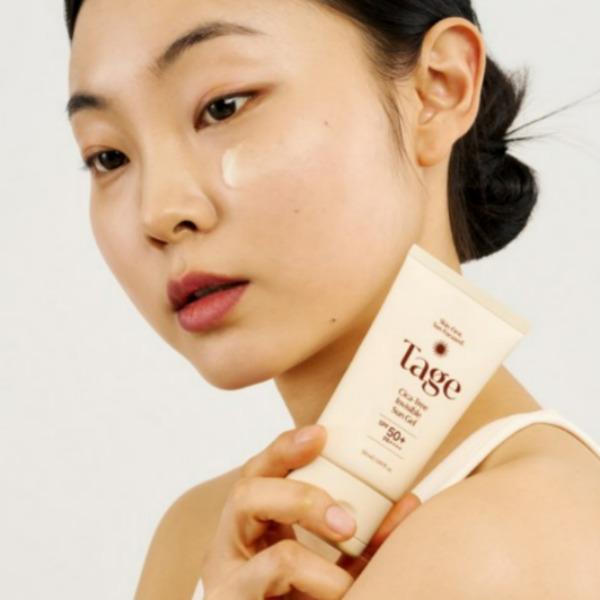 Tage Cica-Tree Gel Solare Invisibile SPF50+ PA++++ 50ml | Primer Solare Effetto Pore-Blurring | Protezione UV Trasparente Leggera