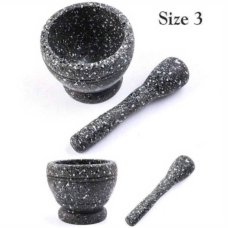 

Resin Mortar Pestle Set Garlic Herb Spice Mixing Grinding Crusher Bowl Restaurant Kitchen Tools CDN 3
