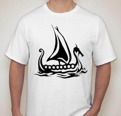 Norse VIKING Ship Boat T-shirt Nordic T Shirt Tee Unisex T-Shirt