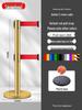 Retractable Queue Barrier Post with Belt