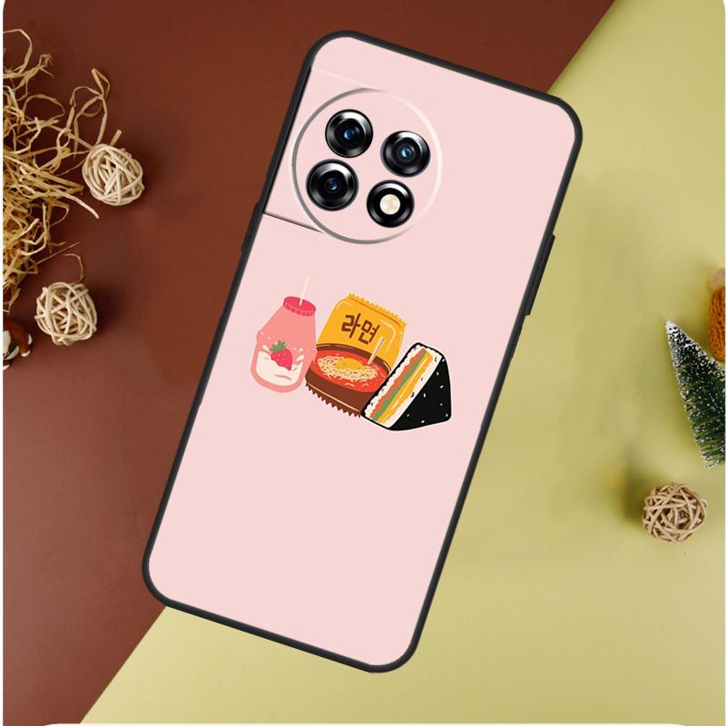Kawaii Strawberry Milk For OnePlus 13 12 11 12R 13R 9 10 Pro 8T 9RT 10T 10R Nord 4 CE 2 3 Lite N20 N30 Phone Case