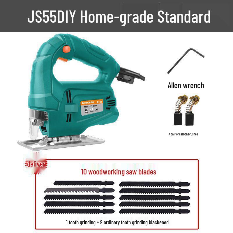 

Multifunctional Electric Handheld Laser Jigsaw Woodworking Tool