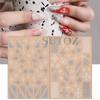 Winter Christmas Nail Stickers: Gold & Silver Glitter, Trees, Reindeer, Snowflakes