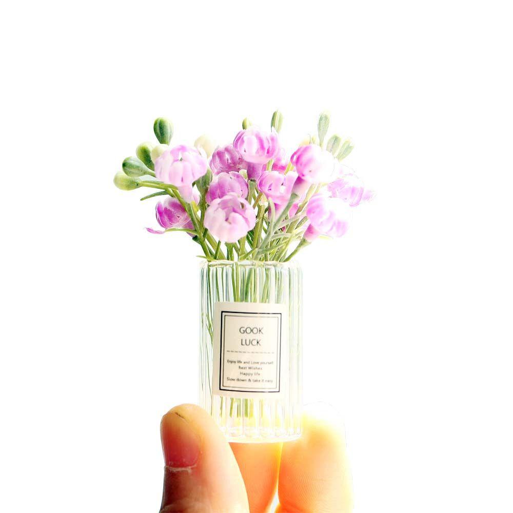 1:12 Dollhouse Miniature Simulation Potted Plants Doll House Decoration Dollhouse Accessories
