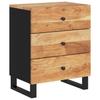 Nightstand 50 x 33 x 62 cm Solid Acacia Wood & Engineered Wood