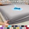 Housse de protection de matelas 100 % coton imperméable avec couvre-lit à bande élastique, ensemble de draps de lit simple et double, confortable et solide, pleine taille