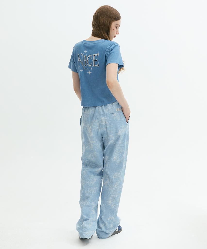 Keuleogsi Frost Washed Semi-Wide Pants