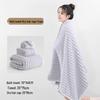 Coral Fleece Three-Piece Bath Set: Thick, Absorbent, Non-Shedding Towels with Hair Drying Cap.