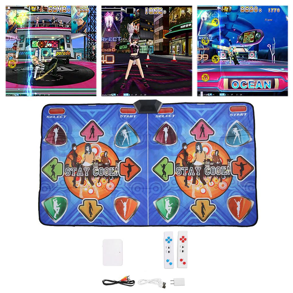 High Definition Dance Mat Pad Double Players Television Interface Computer Dual Purpose Somatosensory Game Dancing