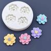 Flower Daisy Silikon Sugarcraft Mold Resin Verktøy Cupcake Bakeform Fondant Verktøy