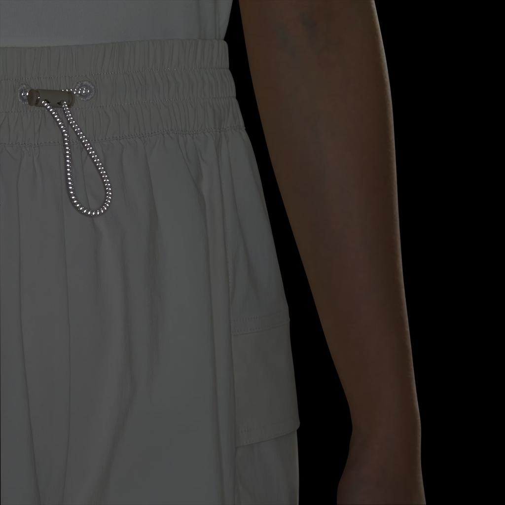 Adidas Verbiage Woven Shorts With Elastic Mid Waist And Small Letter Print Women Shorts Clay-Brown JN7776