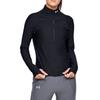 Under Armour Stand Collar Casual Running Sports Long Sleeve Sweatshirt Women Tops Black 1326512-001