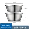 ZISIZ Food Grade 316 Stainless Steel Draining Bowl